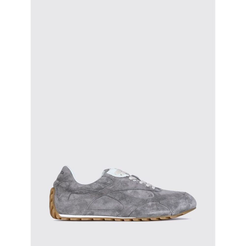 Bottega Veneta Women Bottega Veneta Orbit Flash Suede Sneakers With Notched Sole